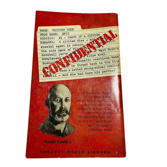 Death Of A Citizen By Donald Hamilton Paperback 1960 Book - Picture 4 of 7